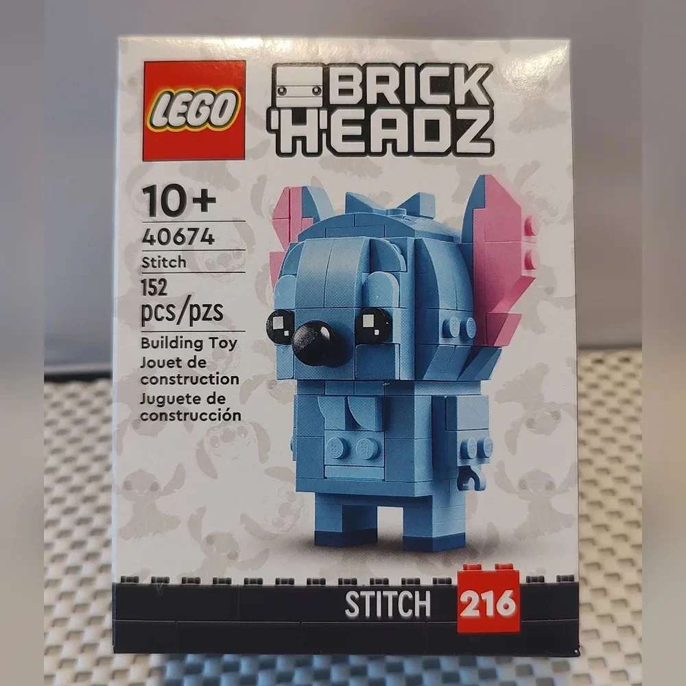 Lego Brick Headz 40674 Stitch #216 Blue Alien Lilo & Stitch NWT Building Toy Set